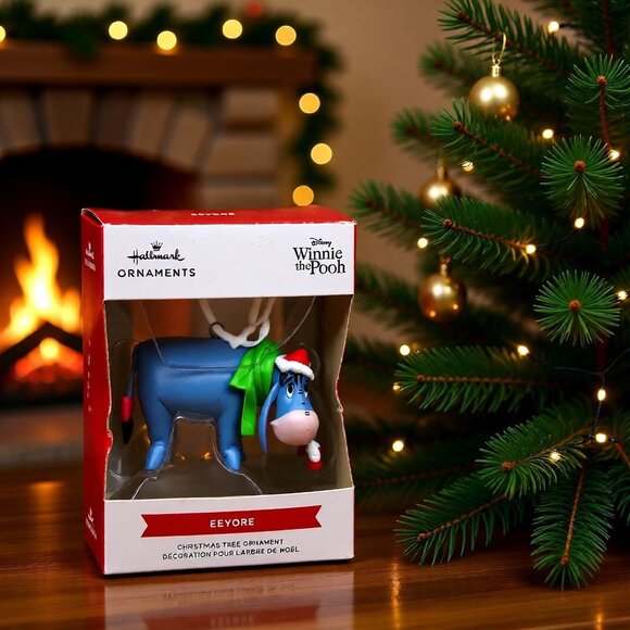 Hallmark Disney Winnie The Pooh Eeyore Christmas Tree Ornament In Box - Picture 2 of 8